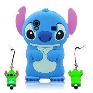 I Need's 3d Stitch Fixed Ear Flip Soft Silicone Case Cover for Samsung Galaxy Ace S5830 S5830i I579 with 3d Stitch Stylus Pen Blue blue: Cell Phones & Accessories