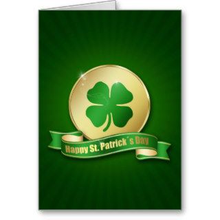 St. Patrick´s Day Coin   Greeting Card