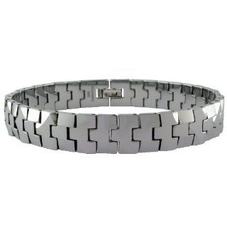 Men's Tungsten Bracelet: Link Bracelets: Jewelry