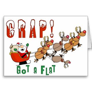Santa  Funny Christmas Greeting Cards
