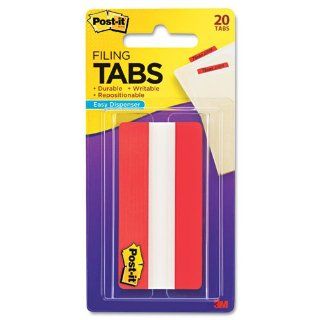 Post it   Durable Tabs, Red, 3 x 1 1/2, 20/PK   Sold As 1 Pack   Secure, striped, self stick tabs offer quick and easy tabbing and indexing. 