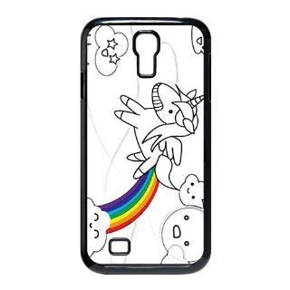 Best Durable Long Unicorn Rainbow Puke Design SamSung Galaxy S4 Case Cover, Snap on Protective Unicorn Galaxy S4 Case: Computers & Accessories