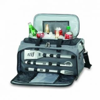 Picnic Time Buccaneer All In One Tailgating BBQ Grill/Cooler Set : Kitchen & Dining