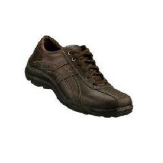 Skechers Men's Carriage Gandre Bicycle Toe Shoes,Chocolate,11 M: Shoes