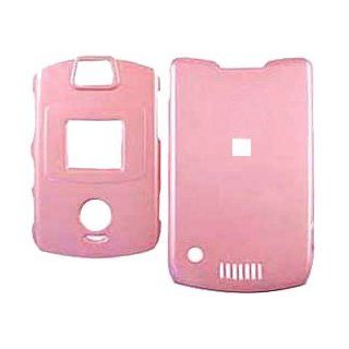 Motorola RAZR V3 V3C Plastic Hard Clam Shell Protection Case Cover   Baby Pink: Cell Phones & Accessories