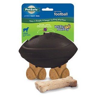 Busy Buddy Football Dog Toy, Large, Black : Pet Toy Ropes : Pet Supplies