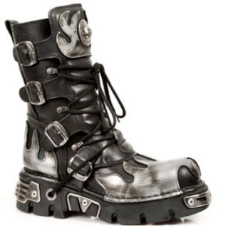 New Rock Boots Unisex Style 591 S2 Silver Shoes Men S Shoes