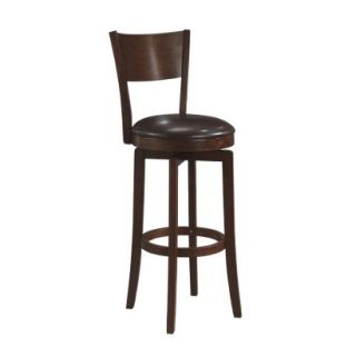 Barstool: Hillsdale Furniture Archer Swivel Counter Stool   Brown