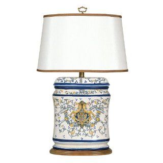 Mario Lamps 07T575 Tuscany Table Lamp, White, Yellow, Blue, Gray: Home Improvement