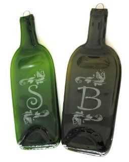 Personalized Melted Wine Bottle Cheese Board: Kitchen & Dining