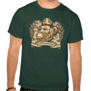 Grunge Chimpanzee T Shirts
