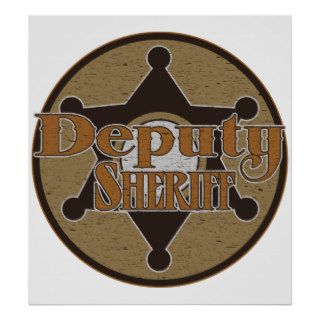 Vintage Deupty Sheriff Print