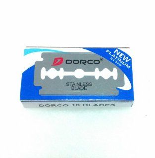 Dorco New Platinum ST300 Double Edge Shaving Replacement Straight Safety Razor Blades 10 Pcs. Standard: Health & Personal Care