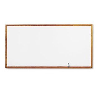 Quartet S578   Standard Dry Erase Board, Melamine, 9 x 48, White, Oak Finish Wood Frame QRTS578 : Office Products