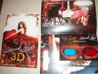 Taylor Swift   "Speak Now" 3 D Tour Book with 3 D Glasses: Toys & Games