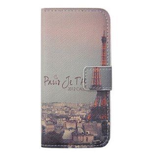 Eiffel Tower Pattern Leather Full Body Case for iPhone 5/5S : Cell Phone Carrying Cases : Sports & Outdoors