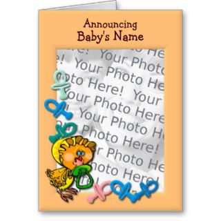 Baby Chick Birth Announcement Card