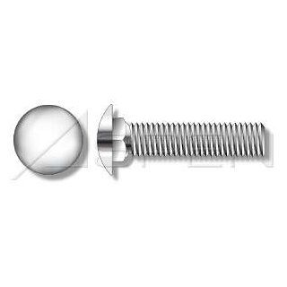 (250pcs) Metric DIN 603 M5X16 Carriage Bolt Stainless Steel A2 Ships Free in USA: Carriage Screws And Bolts: Industrial & Scientific