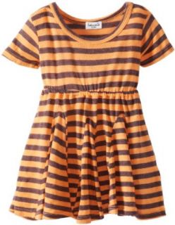 Splendid Littles Baby Girls Newborn French Stripe Dress, Apricot, 6 12 Months: Clothing