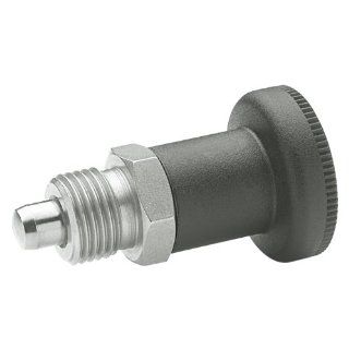 GN 607 NI Series Stainless Steel Non Lock Out Type Short Indexing Plunger, without Lock Nut, M12 x 1.5mm Thread Size, 10mm Thread Length: Metalworking Workholding: Industrial & Scientific