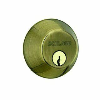 SCHLAGE LOCK CO B60NV609 AB Single Cylinder Deadbolt   Doorknobs  