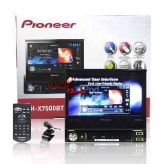 Pioneer Avh x7500bt 1 din In dash 7" Multimedia DVD Receiver W/bluetooth : Vehicle Dvd Players : Car Electronics