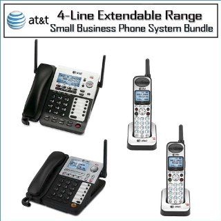 AT&T SynJ SB67118 4 Line Extendable Range Corded/Cordless Small Business Phone System Bundle With Expandable Handset : Cordless Telephones : Electronics