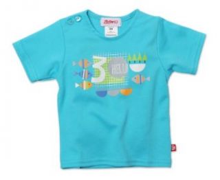 Zutano Unisex baby Infant Hello Screen Shorts Sleeve T Shirt: Clothing