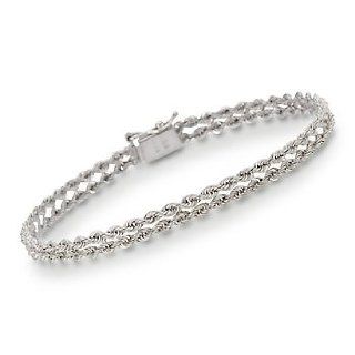 14kt White Gold Bracelet. 7" Jewelry Products Jewelry