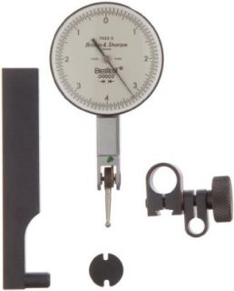 Brown & Sharpe 599 7031 3 Dial Test Indicator Set, Top Mounted, M1.4x0.3 Thread, White Dial, 0 15 0 Reading, 1.5" Dial Dia., 0 0.03" Range, 0.0005" Graduation, +/ 0.0005" Accuracy: Brown And Sharp Best Test Indicator: Industrial &am