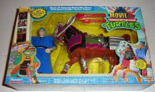 Teenage Mutant Ninja Turtles Movie III Samurai Rebel War Horse with Rebel Soldier Action Figure: Toys & Games