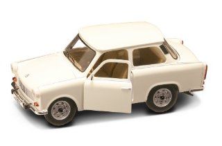 Trabant 601, white , 1963, Model Car, Ready made, Yat Ming 1:24: Yat Ming: Toys & Games