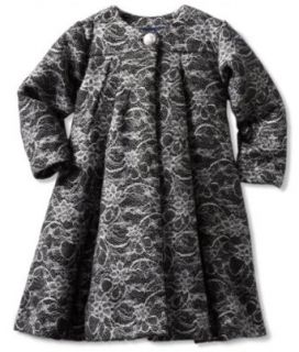 Pearl Baby girls Infant Lace Coat Dress, Black, 18 Months: Clothing