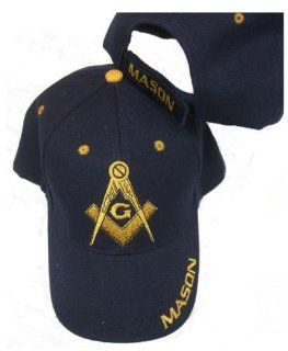 Freemason Embroidered Navy Blue Adjustable Hat Mason Masonic Lodge Baseball Cap : Sporting Goods : Sports & Outdoors