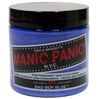 Manic Panic   Bad Boy Blue Hair Dye, 4 Oz : Chemical Hair Dyes : Beauty