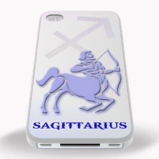 Zodiac Star Sign Sagittarius iPhone 5 / 5s Printed White Hard Case Cover: Cell Phones & Accessories