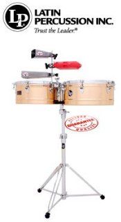 Latin Percussion Prestige Series Timbales 13 14 Bronze LP1314 BZ: Musical Instruments