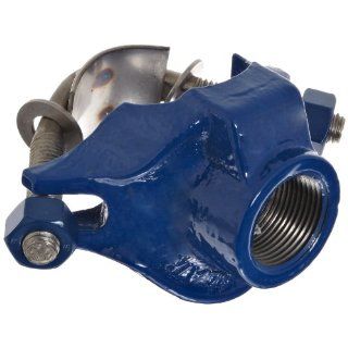 Smith Blair Ductile Iron Saddle Clamp, Stainless Steel Single Strap, 1 1/2" Pipe Size, 1" NPT Female Outlet: Industrial Pipe Fittings: Industrial & Scientific