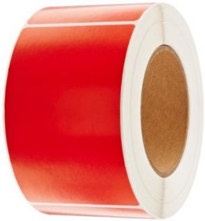 Tape Logic DL632A Inventory Rectangle Label, 5" Length x 3" Width, Red (Roll of 500): Industrial & Scientific