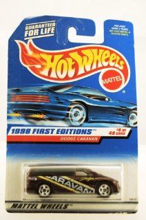 Hot Wheels   1998 First Editions   Dodge Caravan   Purple Custom Paint   #4 of 40 Cars   Collector #633   Limited Edition   Collectible: Toys & Games