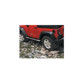 Jeep Wrangler 4 Door Chrome Tubular Side Steps: Automotive