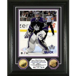 Los Angeles Kings Jonathan Quick 24KT Gold Coin Photomint : Sports Related Collectible Photomints : Sports & Outdoors