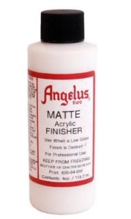 Angelus Brand Acrylic Leather Paint Mate Finisher No. 620   4oz: Shoes