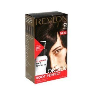 Revlon ColorSilk Root Perfect 10 Minute Root Touch Up HairColor, Dark Brown # 03   Kit  Chemical Hair Dyes  Beauty