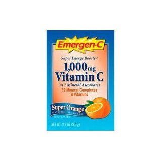 Emergen C Health and Energy Booster   Super Orange, 30   .3 oz (8.6g) Packets (6 Pack): Health & Personal Care