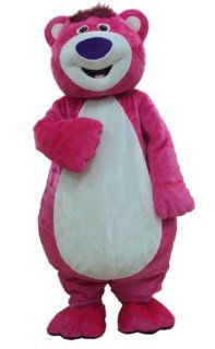 New Adult Size Suit Deluxe Pink Bears Fancy Mascot Costume : Mickey Mouse Mascot Costume : Sports & Outdoors