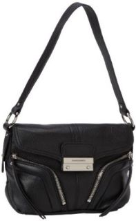 Franco Sarto Clara FlapShoulder Bag, Black, One Size: Shoulder Handbags: Clothing