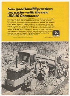 1972 John Deere JD646 Landfill Compactor Tractor Print Ad  