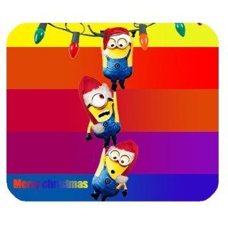 Merry Christmas marvel retro super star printed pattern mouse pad fashion Popular soft cloth and flexible rubber hybrid durable creative gift Personalized High Quality by iDesign Studio : Christmas Minion : Office Products