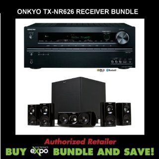 Onkyo TX NR626 5.2 Channel Network Audio/Video Receiver, Plus Klipsch HDT 600 Home Theater Speaker System: Computers & Accessories